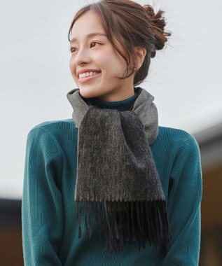 Tiaclasse 【ウール100％】リバーシブルマフラー