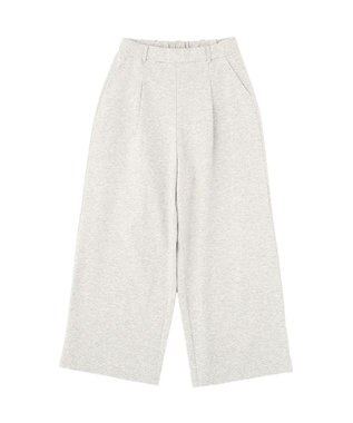 Green Parks タックワイドスウェットパンツ Gray Mixture