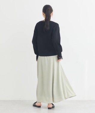 earth music&ecology サテンフレアスカート Mint