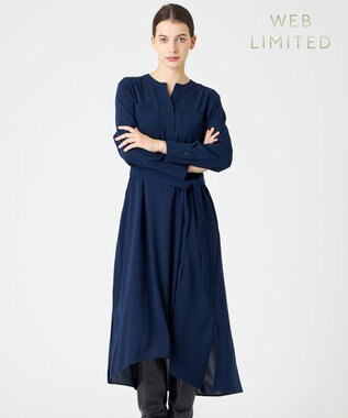 BEIGE， 【WEB限定】MANASLU / ロングシャツワンピース Navy