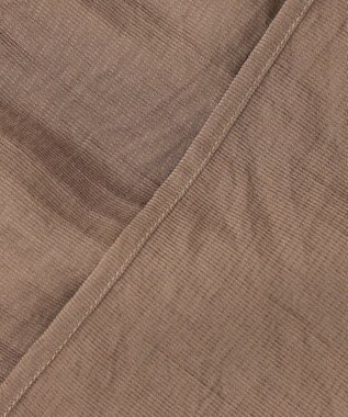 Feroux 【洗える】リボンタイパフスリーブ ブラウス ダークブラウン系