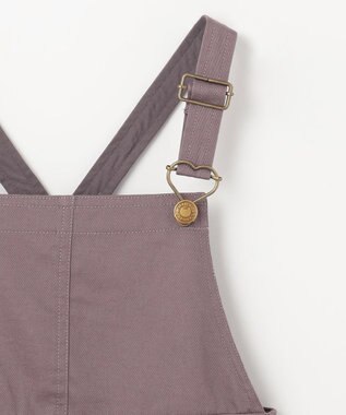 ANY KIDS チュール付き ジャンパースカート チャコール