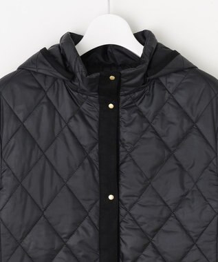 J.PRESS LADIES S 【WEB限定カラーあり・2way】コンパクトタフタキルティング  フーデッド コート 【WEB限定カラー】ネイビー系