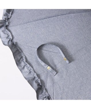 UNBILLION カシュネ cachenez / 【晴雨兼用】【日傘】 シャンプレーフリルトップレス折りたたみ傘 ブルー