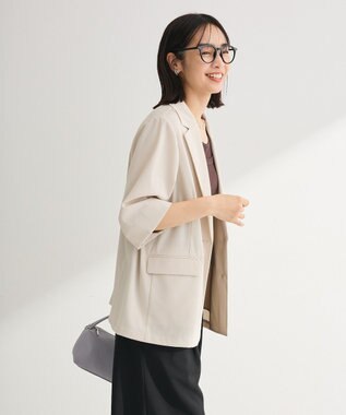 Green Parks シングル半袖ジャケット Natural