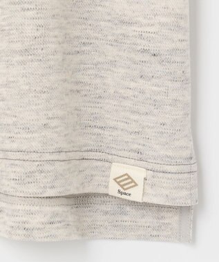 JOSEPH ABBOUD MOUNTAIN 【SPACE／UNISEX】リネンハニカム ポロシャツ ライトグレー系