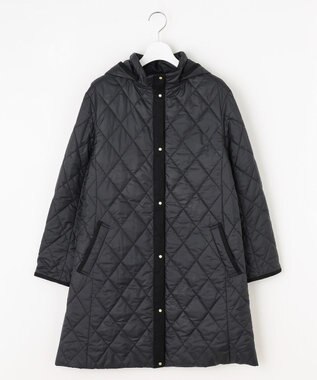 J.PRESS LADIES S 【WEB限定カラーあり・2way】コンパクトタフタキルティング  フーデッド コート 【WEB限定カラー】ネイビー系