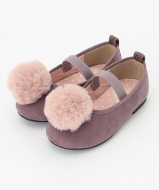  ポンポン付きパンプス