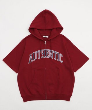 WEGO 【ユニセックス着用ITEM】カレッジロゴジップパーカー（SS） ワイン