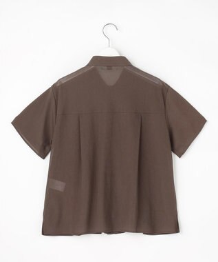 J.PRESS LADIES S シアードライトリコット シャツライク カットソー モカブラウン系