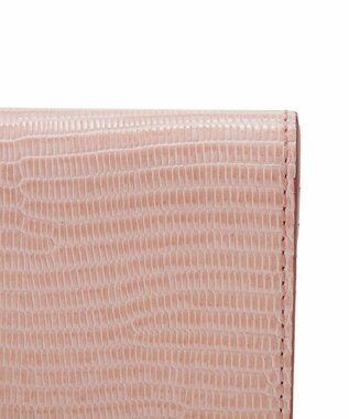 TOPKAPI 【TOPKAPI】イタリアンレザー リザード型押し 二つ折り 財布 LUCIA ルチア ピンクグレー