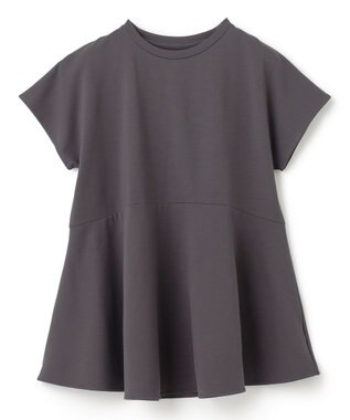 UNFILO BEAUTY FORM ペプラムＴシャツ チャコール