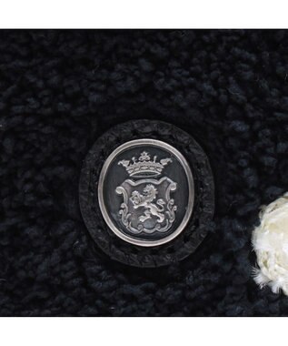 A.D.M.J. 【もこもこ】オスカー/コード刺しゅうキューブトート21cm(Dカン＋) PITCH BLACK