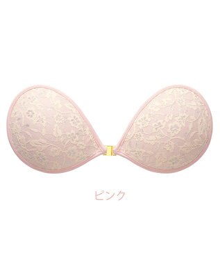 BRADELIS New York 【NuBra / ボリュームアップ】パテッドヌーブラ リリウム  蒸れにくい バックレス コレクション デザインヌーブラ 正規品 ピンク