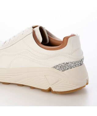MODE ET JACOMO <carino>グリッター厚底スニーカー ホワイト