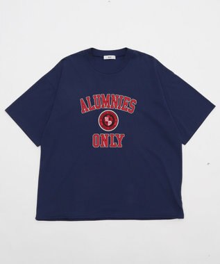 WEGO 【接触冷感/ユニセックス着用ITEM】カレッジロゴグラフィックT（SS） ネイビー