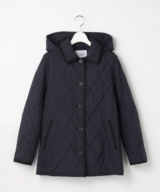 J.PRESS LADIES S 【2way】プレミアムBasic キルティング コート ネイビー系