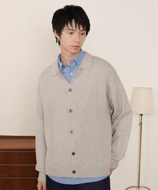 WEGO ブークレボタンカーディガン ライトグレー