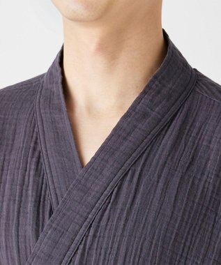 UCHINO クレープガーゼ甚平　　　 ダークグレー