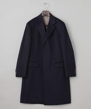 GOTAIRIKU ライトウェイトアンゴラ チェスターコート ネイビー系