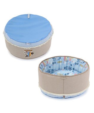 PET PARADISE スヌーピー クールカップ 《サーフ柄》 Ｍ ブルー×ベージュ