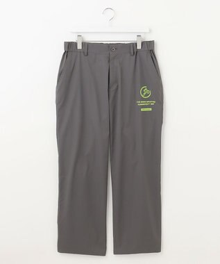 PW CIRCULUS 【MEN】【洗える/ストレッチ】ヘムスピンドル ワイド パンツ ライトグレー系