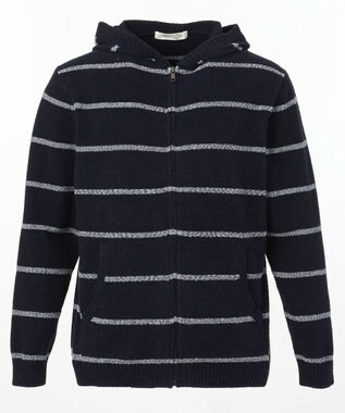 JOSEPH ABBOUD MOUNTAIN 【SPACE】ベアフリース フルZIPパーカー ネイビー系2