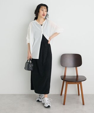 CRAFT STANDARD BOUTIQUE ジョーゼットスキッパーシャツ Off White