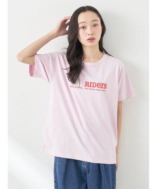 earth music&ecology Ｌｅｅ×ｅ．ｍ．ａ．ｅ　ＬＯＧＯ　Ｈ／Ｓ　ＴＥＥ Pink