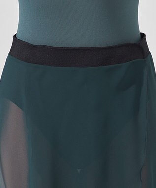 Chacott 巻きスカート ボトルグリーン