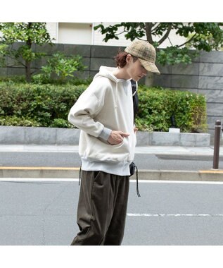 林八百吉商店 Champion ネルチェックロングキャップ カーキ