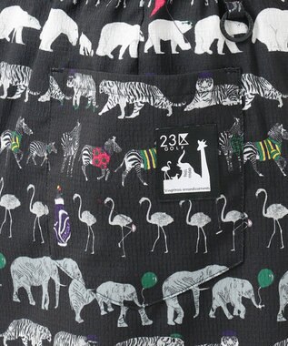 23区GOLF 【WOMEN】【ストレッチ】オリジナルパレード柄 クールメッシュスカート ブラック系5