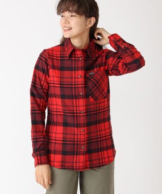 Columbia Columbia/ ウィメンズキャリコベイシンフランネルロングスリーブシャツ /コロンビア Mountain Red Multiplaid