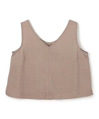 uncrave ドレープツイル Vネックトップス トープ（佐藤晴美さん着用）