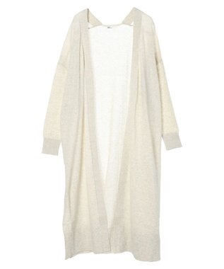 CRAFT STANDARD BOUTIQUE 裾スリットロングニットカーディガン Oatmeal