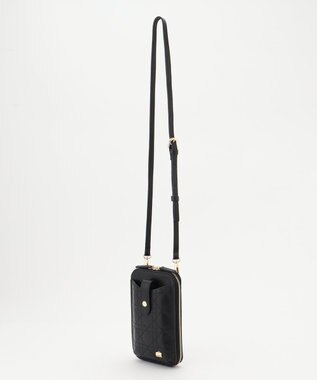 LA BAGAGERIE レザーステッチ　マルチポシェット ブラック