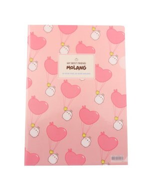 Mother garden 【2/15(日)で販売終了】 マザーガーデン MOLANG モラン クリアファイル 2枚セット ≪YEAH柄・バルーン柄≫ -