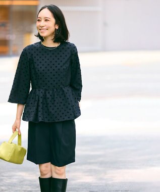 #Newans ストレートシルエットハーフパンツ ネイビー