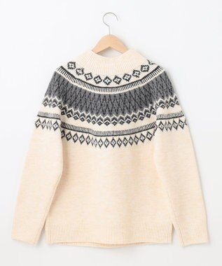 SHARE PARK LADIES ノルディックプルオーバー アイボリー系