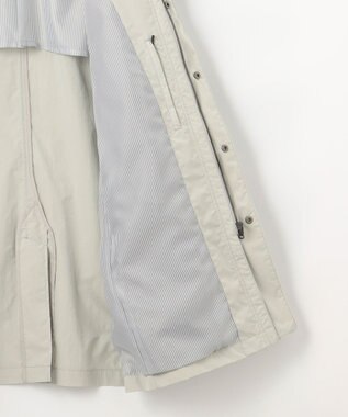 JOSEPH ABBOUD 【25SS・7ポケット/軽量/ECO撥水/インフード】ライトマイクロリップピーチ コート アイボリー系