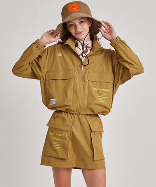 PW CIRCULUS 【撥水加工/軽量/ストレッチ】【WOMEN】ビッグポケット ブルゾン ベージュ系
