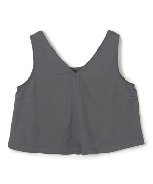 uncrave ドレープツイル Vネックトップス ブルーグレー