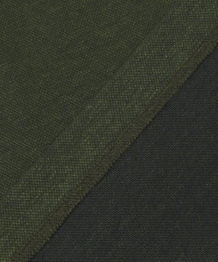 JOSEPH ABBOUD 【リネン素材/清涼感/吸水速乾】リネンハニカム 半袖 ポロシャツ ダークグリーン系