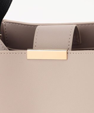 組曲 ノットデザインMINI バッグ ライトグレー系