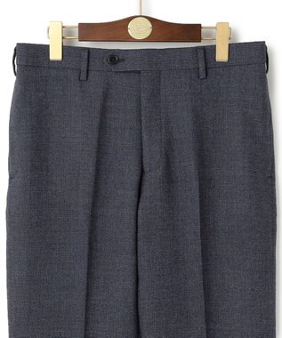 J.PRESS MEN 【KING SIZE】トリートメントウール ストレッチムリネドビー スラックス ダルブルー系