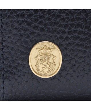 A.D.M.J. 【牛革】アールデコガマグチウォレット NAVY