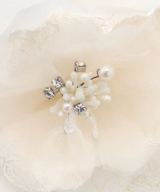 ANY SIS ツインレース コサージュ アイボリー