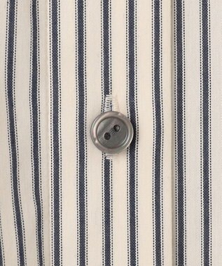 組曲 L コンパクトシャーティング フレア袖シャツ エクリュストライプ系1