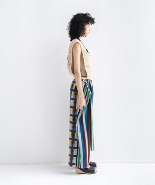 COQ MULTIPLE 前後2WAYパンツ ダークブルーチェック