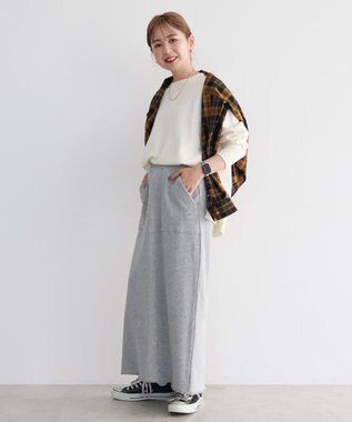 AMERICAN HOLIC Ｄｉｓｃｕｓ／スウェットタイトスカート Light Gray Mixture